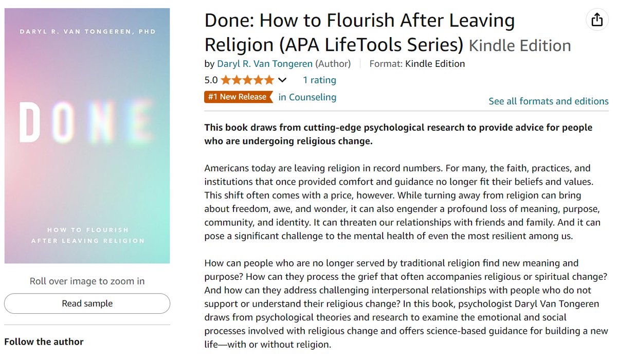 drvantongeren's tweet image. On its release day, Done is a #1 New Release on Amazon! Pick up your copy, leave a review on Amazon, and please help spread the word!
amazon.com/Done-Flourish-…
@APA @APA_Books