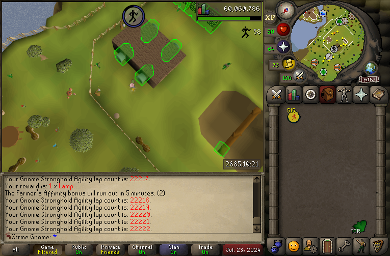 FelixDS_AC's tweet photo. Is there any chance we might see an Agility Course leader board soon? @JagexAsh? https://t.co/IWhTyMGT8U