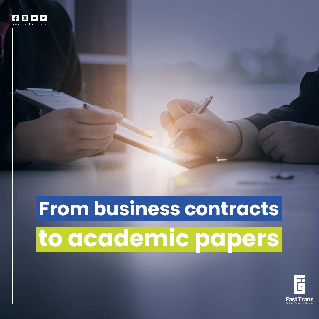 FastTrans21's tweet image. From business contracts to academic papers, Fast Trans provides certified translations that meet the highest industry standards.

#ISO9001

#accuracy

#Translation

#Fast_Trans

#TranslationServices