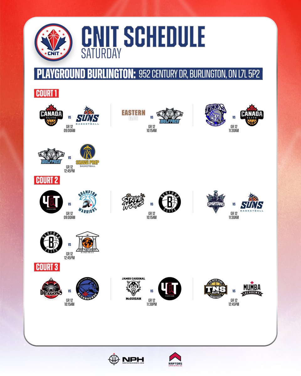 NATIONAL SUPREMACY AWAITS. 🇨🇦

The schedule for this weekends’s pool play is now SET. Who is taking home the NATIONAL crown??