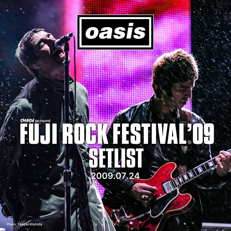 Oasis 最後の来日公演となった #フジロック '09出演は、15年前の今日で