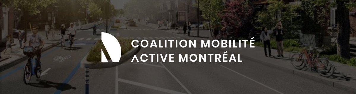 Coalition mobilité active Montréal tweet media