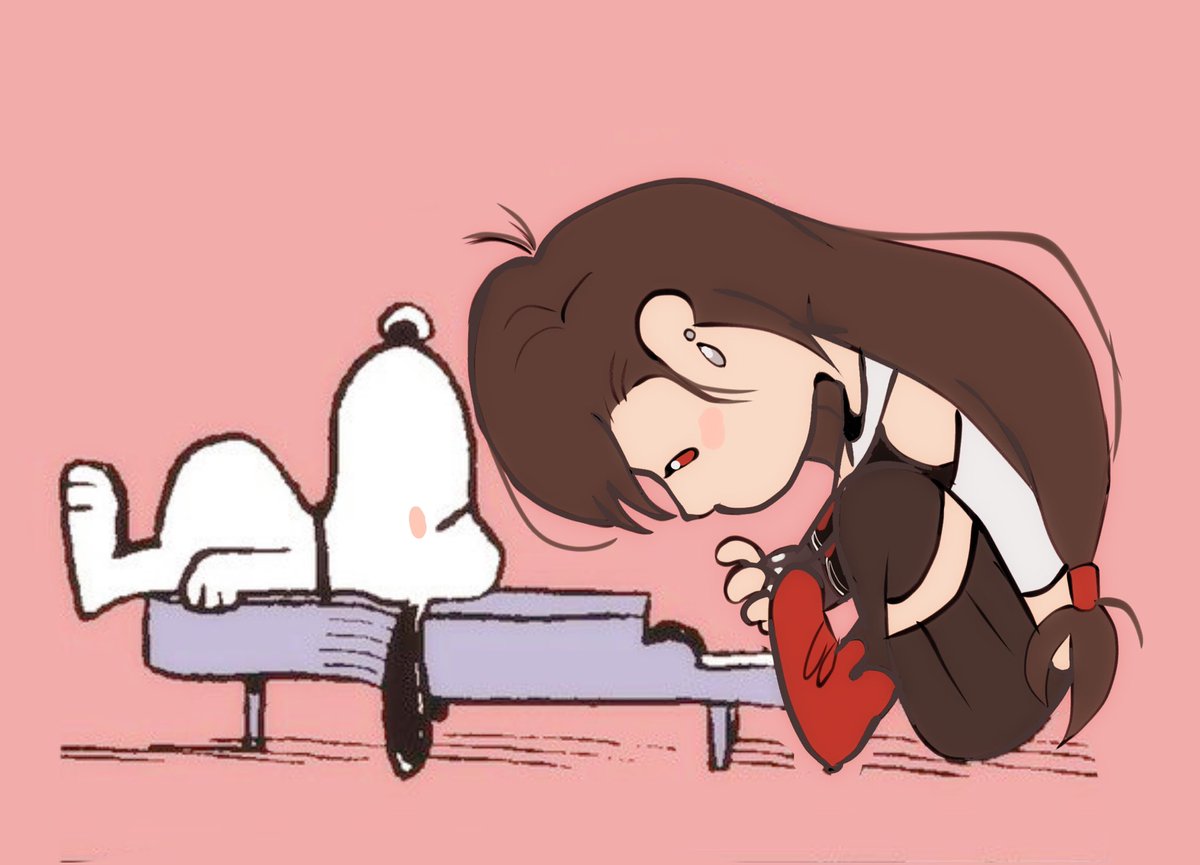 snoopy and tifa is the best thing ever