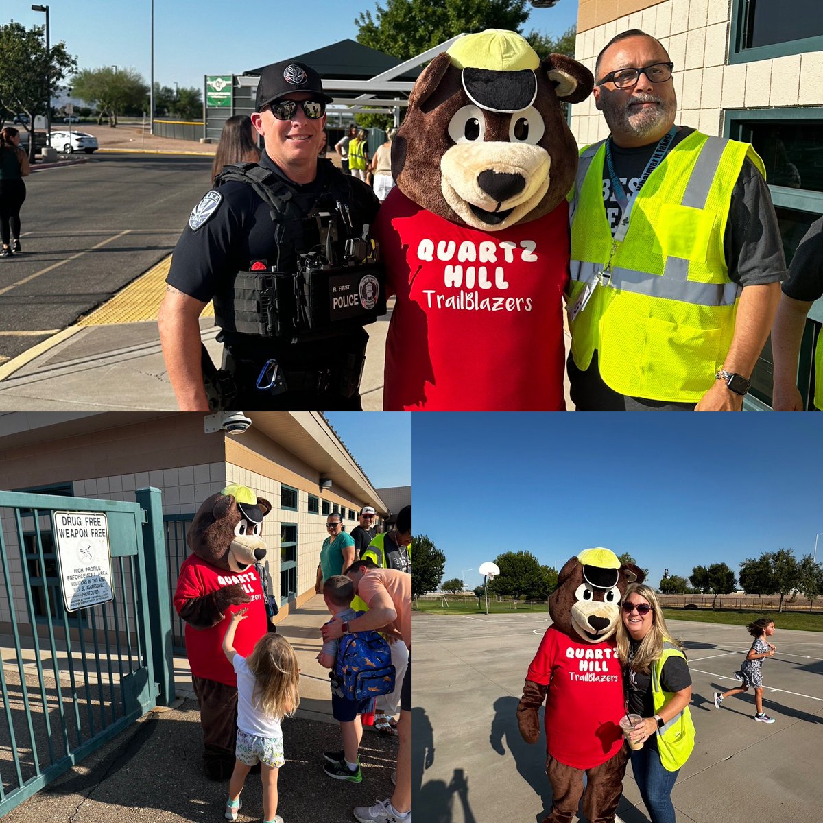 Quartz Hill thanks Gilbert PD for welcoming our TrailBlazers on the first day of school 24-25🙌