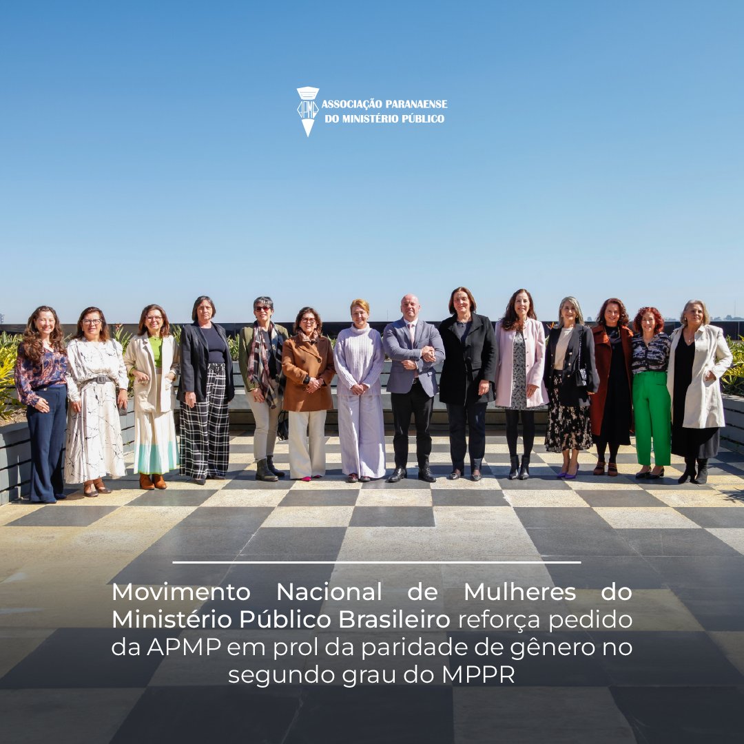 APMPPR's tweet photo. Simetria e igualdade de gênero 🤝🏼 A Presidente Symara Motter participou no dia 22 de julho de um ato na PGJ em apoio ao pedido formulado pela APMP no sentido de que seja observada a paridade de gênero nas promoções de carreira do MPPR.
Confira: https://t.co/0Ysgp8H0Sc. https://t.co/mauuwUfDlz