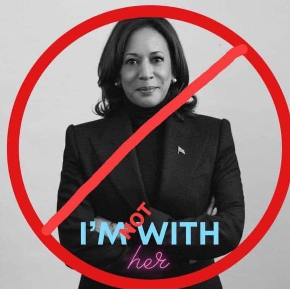 I AM HAPPY TO REPORT THAT I HAVE BEEN SEEING MAJOR BLACKLASH IN THE BLACK COMMUNITY AGAINST KAMALA HARRIS!! PEOPLE ARE POSTING THESE TYPES OF SYMBOLS AND SAYING THEY ARE NOT WITH HER! I GUESS KAMALA WANTS US TO FORGET SHE PUT THOUSANDS OF BLACK MEN AND WOMEN IN PRISON OVER BS.