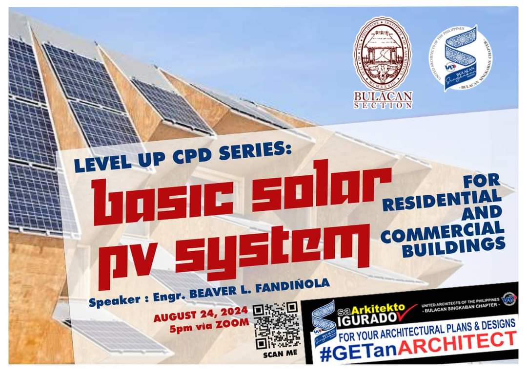 uapsingkaban's tweet photo. Registration for August 2024 CPD Webinar is now open. 
This is in partnership with Philippine Institute of Architects - Bulacan Section.
To reserve a slot, kindly register here... 
https://t.co/u1wKHNOHmN
A Php100.00 donation is appreciated. 😊 
#TatakUBS
#TuloyAngPagyabong https://t.co/5r4CqNLFPG