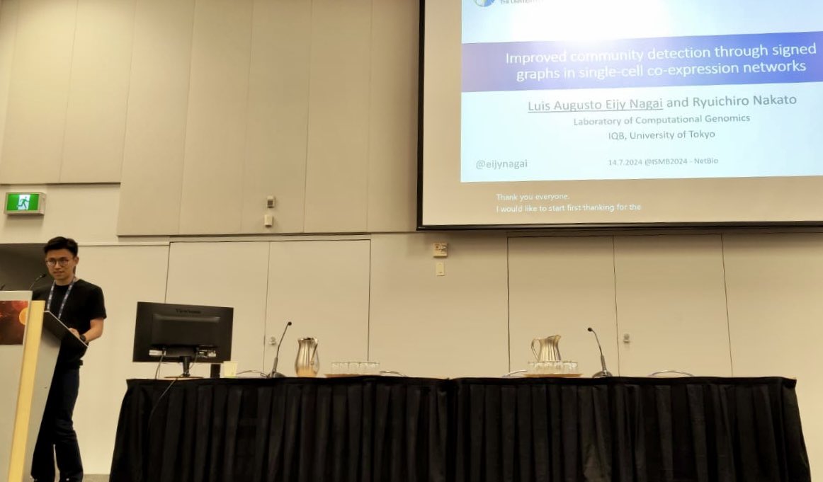 eijynagai's tweet image. I’m delighted to have attended #ISMB2024 in 🇨🇦 last week! It was an incredible experience and opportunity. I leave recharged and inspired to advance our research on signed networks. Thanks for the organizers and @RyuichiroNakato and lab for the support! #Bioinformatics #netbio