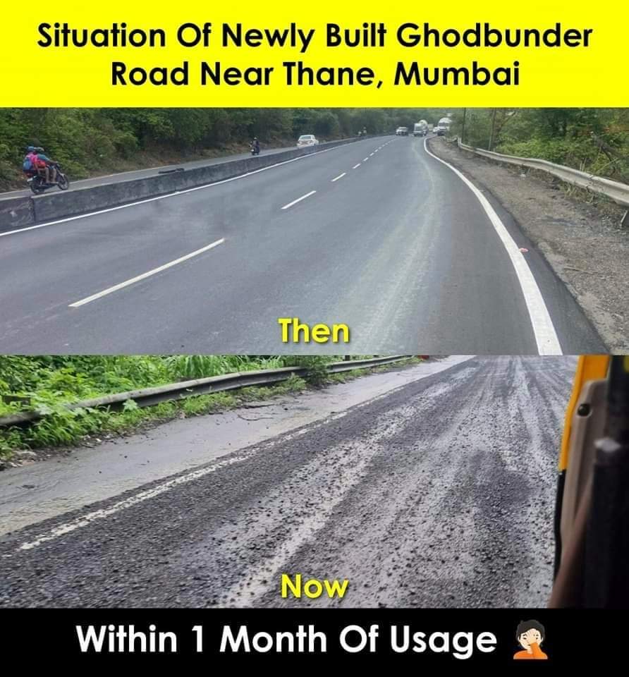 singhanuj1210's tweet photo. Request you all pass some budget for Thane ghodbunder road every day people are dying there but no-one is bother about this.
@mieknathshinde @Dev_Fadnavis 
@nsitharaman  @narendramodi  @mybmc  @nitin_gadkari https://t.co/gAsjZOfd4r