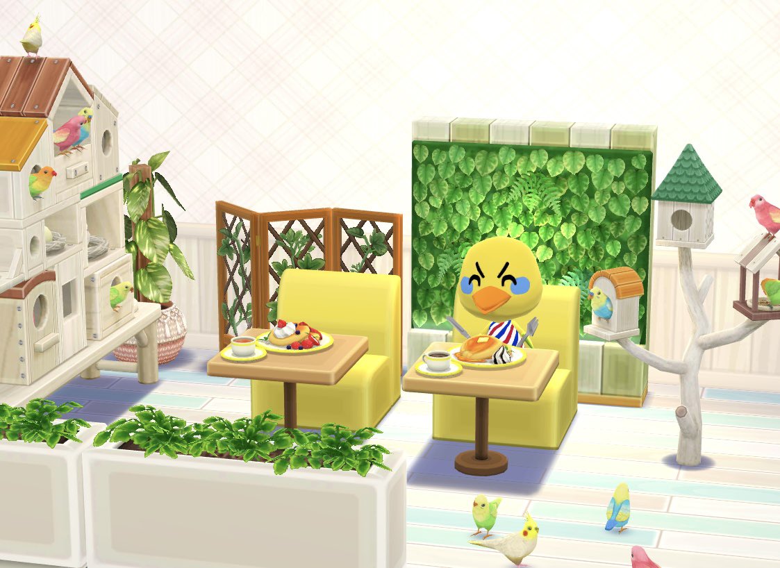 fuchankonabe's tweet photo. 小鳥カフェ☕️🕊️
#ポケ森 #ポケ森レイアウト https://t.co/TXfc9WSCsl