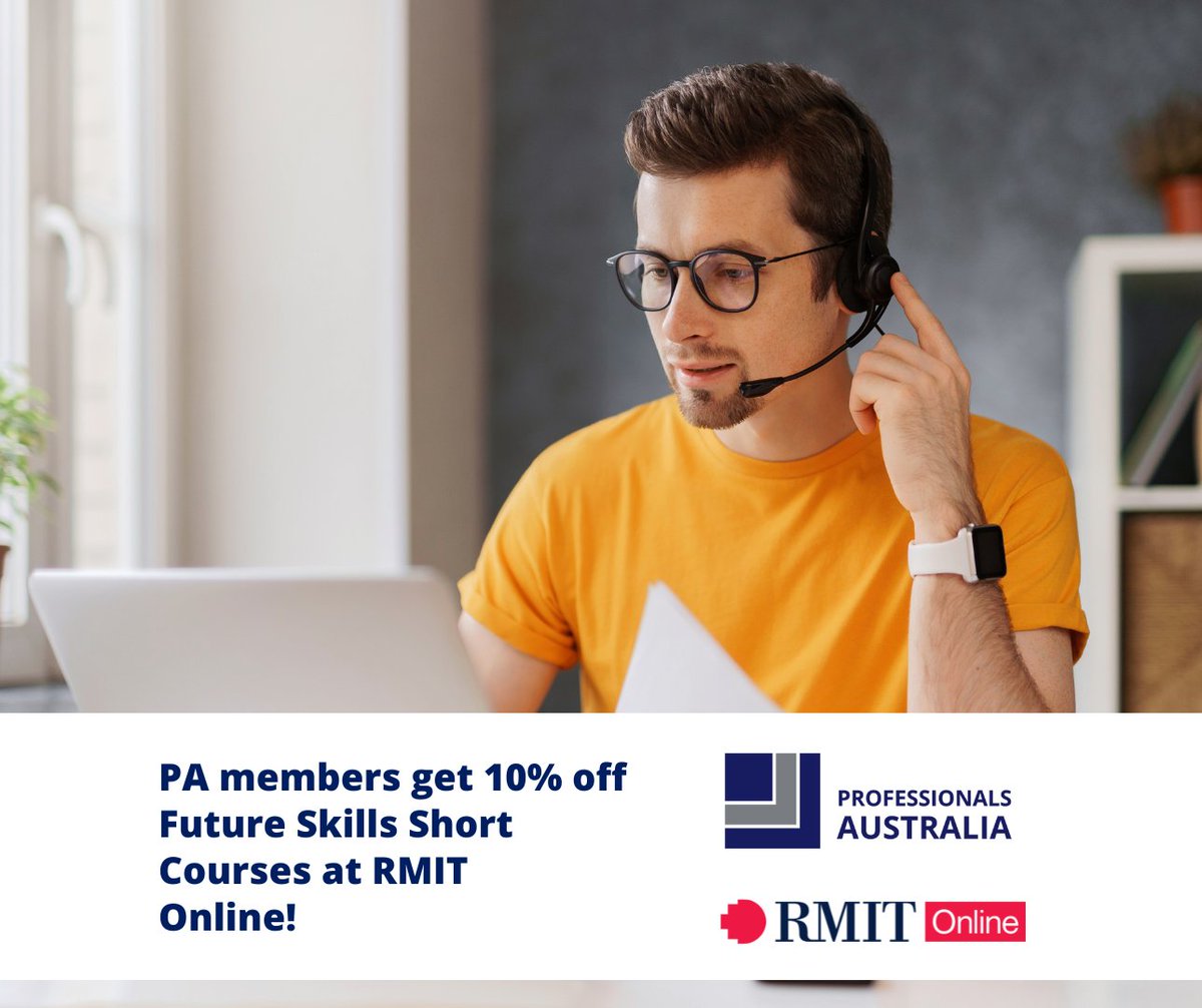 Looking to diversify or take your career in a new direction? Union members get 10% off Future Skills courses with RMIT Online. Start learning today! Log into your member portal to access this special offer: bit.ly/4bAyBNC