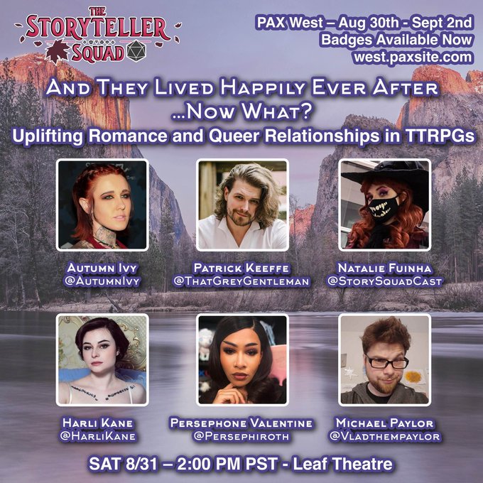 Going to be such a pleasure to see you all at Pax West along with an amazing group discussing romance<a href="/tag/theboys"class="tags"><span>#theboys</span></a>