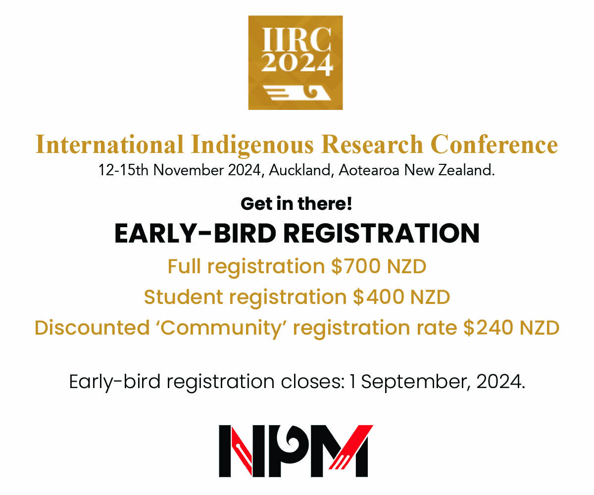 Make the most of early-bird prices!
iirc.ac.nz/registration/
