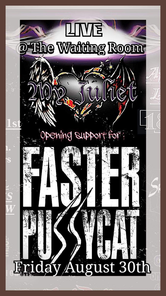 See ya Friday Aug 30th! Mark your calendars.. gonna be a great show!