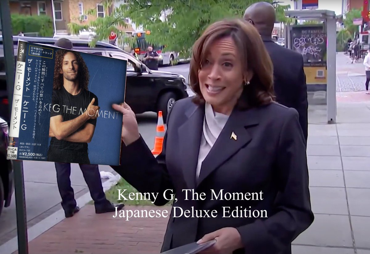 Meanwhile in a parallel dimension ... <a href="/kennyg/">Kenny G</a> #kamala