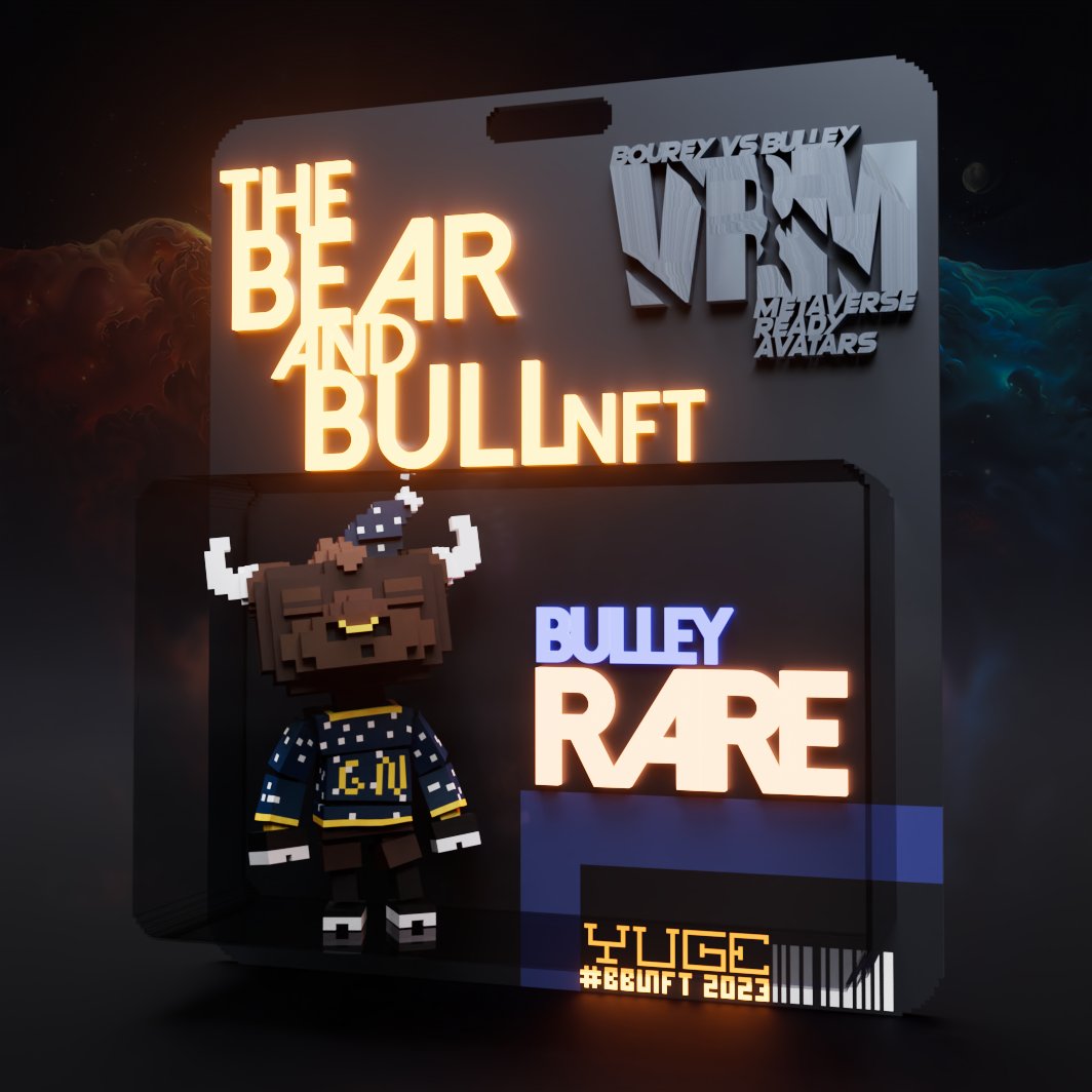 Giving away 2 Bourey vs Bulley VRM/NFTs &amp; $100 in ETH. 3 Total Winners in the above order.

Save The #BOURVERSE's

Like, RP, Tag Friends, Follow me + <a href="/bearandbullnft/">The Bear And Bull NFT</a>