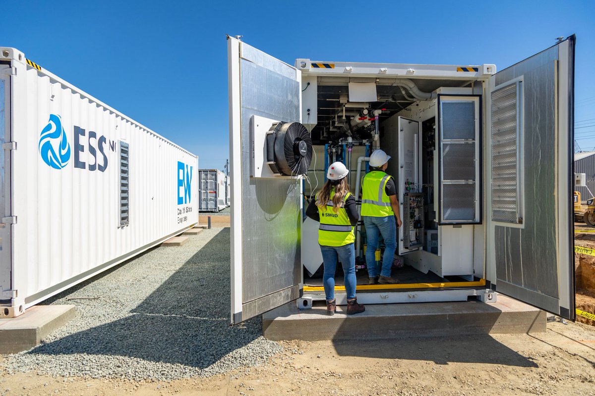 ESS Inc. (@ess_info) on Twitter photo Congrats to <a href="/SMUD/">SMUD</a> who was awarded a $10M grant from <a href="/CalEnergy/">California Energy Commission - ā”#CalEnergy</a> for a 3.6MW 8-hour iron flow battery project using ESS technology! Weāre happy to support SMUD's transition to a carbon-free power portfolio by 2030 and pave the way for further large-scale battery deployments in Congrats to <a href="/SMUD/">SMUD</a> who was awarded a $10M grant from <a href="/CalEnergy/">California Energy Commission - ā”#CalEnergy</a> for a 3.6MW 8-hour iron flow battery project using ESS technology! Weāre happy to support SMUD's transition to a carbon-free power portfolio by 2030 and pave the way for further large-scale battery deployments in