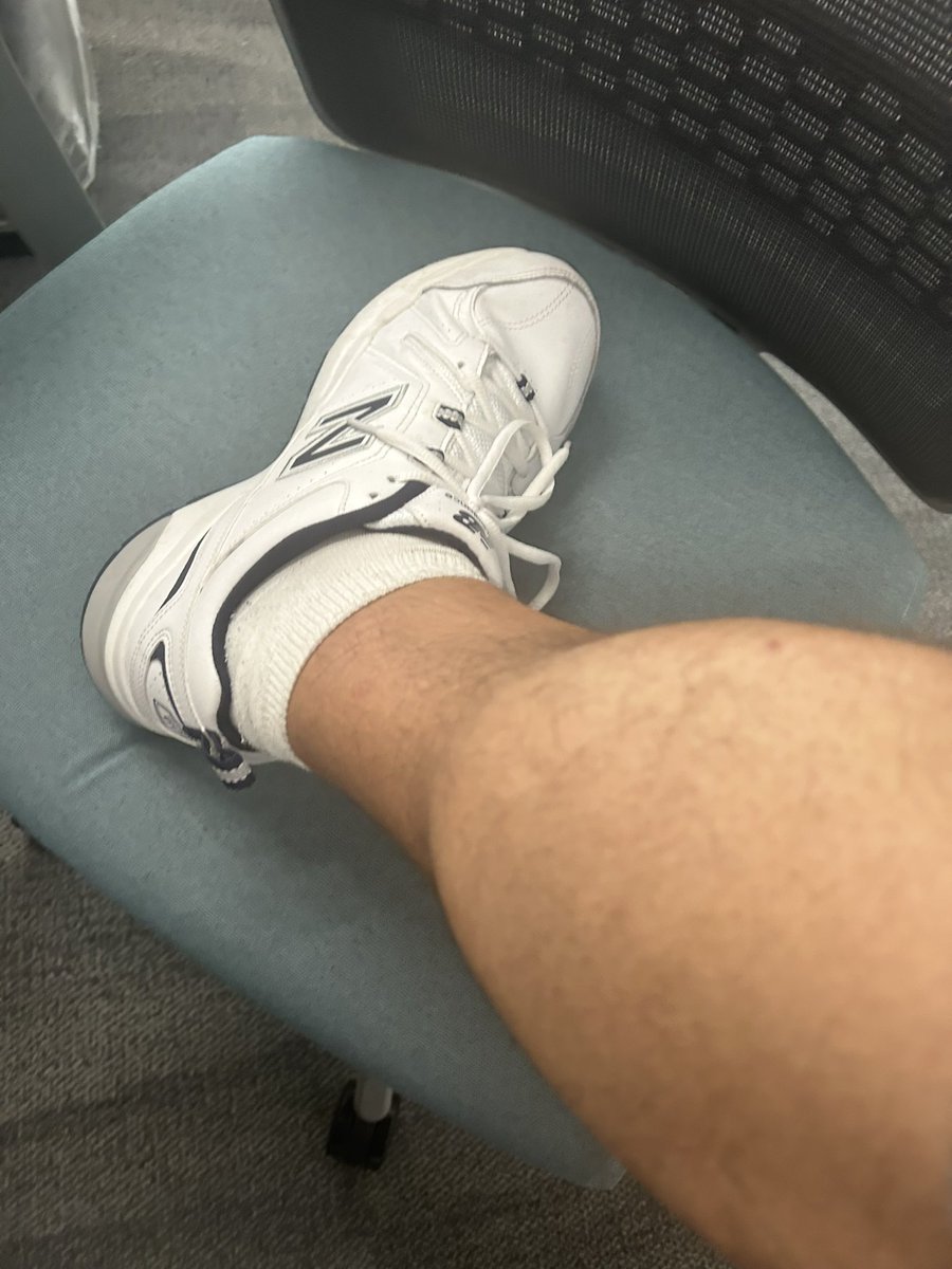 PharmD_KS's tweet photo. I even splurged on some new ones for just this occasion. I don’t expect them to be so white in the near future and I’m not referring to grass stains https://t.co/ktvguxSig1
