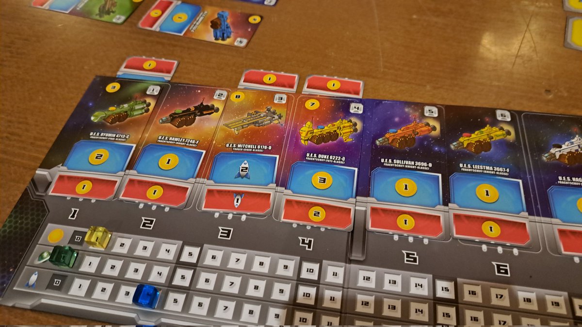 Sibi30015224's tweet image. Ein (wie immer) cooler Spieleabend beim wöchentlichen Spieletreff. Und nach über einem Jahr endlich mal wieder #Challengers gespielt. Zu sechst und im Finale ganz knapp gegen @maniac_pac gewonnen. 😄🏆 Danach noch zu fünft eine Partie #SpaceBase. Auch immer noch echt gut! 🚀