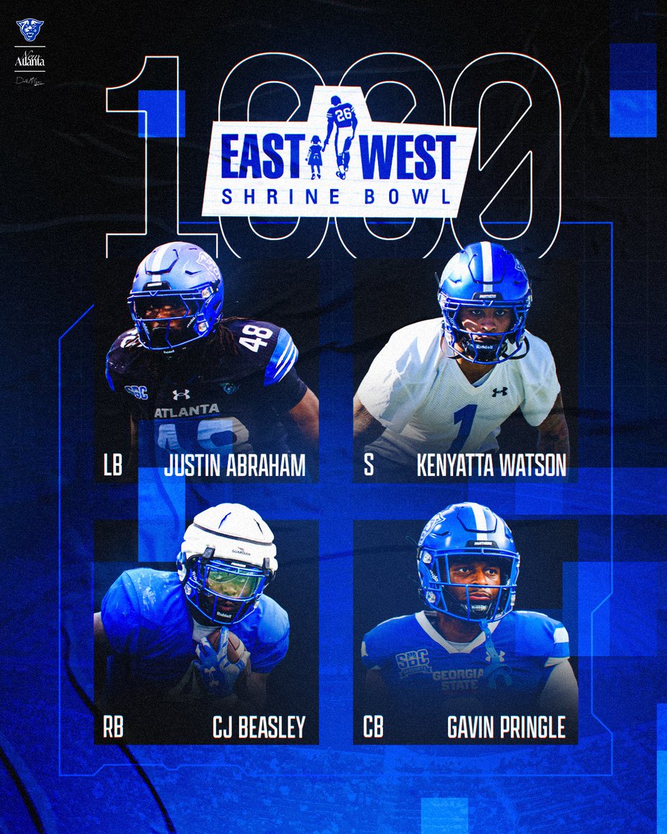 Four Panthers named to the <a href="/ShrineBowl/">East-West Shrine Bowl</a> 1000 Watch List ‼️

#LightItBlue | #NewAtlanta