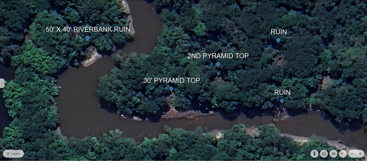 brentholbert2's tweet photo. @jacknicas Are these ancient ruins in the Brazilian Amazon? Maybe.
I'm going to the remote site in late December.  If they are ruins, I'll send you photos and video from the site and you can tell the world. https://t.co/1PpYKbpHyQ