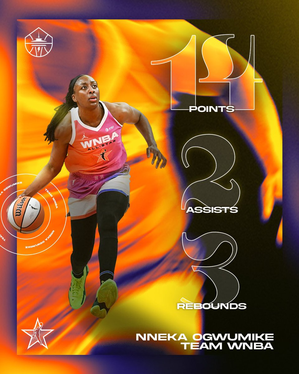 nnekaogwumike's tweet image. A tone was set...this year was different 🔥 #WNBAAllStar