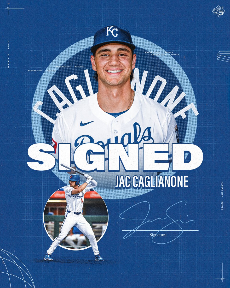 Royals's tweet image. We have agreed to terms with 2024 first-round pick Jac Caglianone.