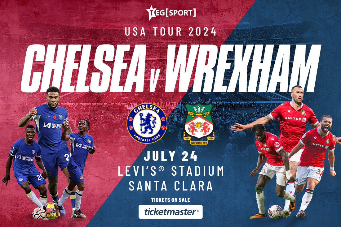 VTA's tweet image. ⚽The pitch is set for an epic showdown as @ChelseaFC takes on @Wrexham_AFC, @LevisStadium, 7/24. Will the Blues breeze through or will the Dragons breathe fire? Stay tuned! More info: vta.org/levis #helloVTA #levisstadium #TransitApp #Clipper #ChelseaFC #Wrexham