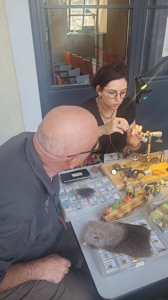 The second day of the Congress ended with the masters of fly fishing, who made tools, material and skill available #IJMEP24