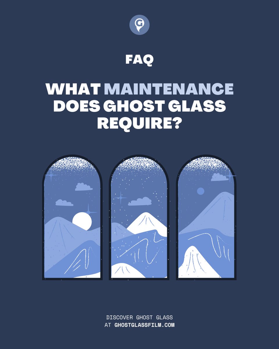 InfoGhostGlass1's tweet photo. Ghost Glass requires minimal maintenance. 

It can be cleaned with a soft cloth and non-abrasive cleaner. 

Avoid using harsh chemicals or abrasive materials to maintain its clarity and functionality. https://t.co/2pnN0y41Yu