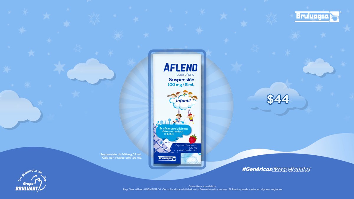 Afleno infantil ya se encuentra en tu Farmacias Gi más cercana.