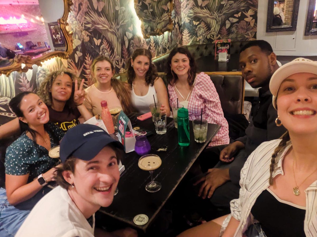 Girlhood team out post rehearsals for <a href="/brydenofficial/">bryden</a> birthday! 
This time next week preview (sold out, did we mention?) will be DONE &amp; we’ll be off up to Bonnie Scotland WOOHOO! 

tickets.edfringe.com/whats-on/girlh…