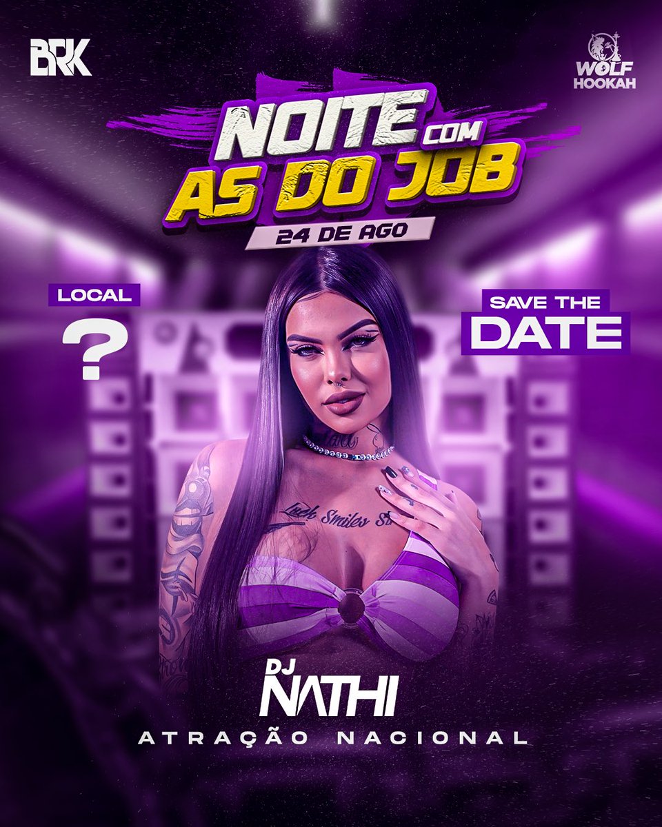 BrkProducoes's tweet photo. Com data nova marcada, ela vem aí! 🌟🍑🔥

O evento Noite com as do Job está confirmado para o dia 24 de agosto!🗓️✅

Prepare-se para uma noite inesquecível com a atração nacional DJ Nathi, a fenômena do funk! 🔥

Então, anote na sua agenda e não perca essa oportunidade. 📅 https://t.co/hRTQg8cAdf