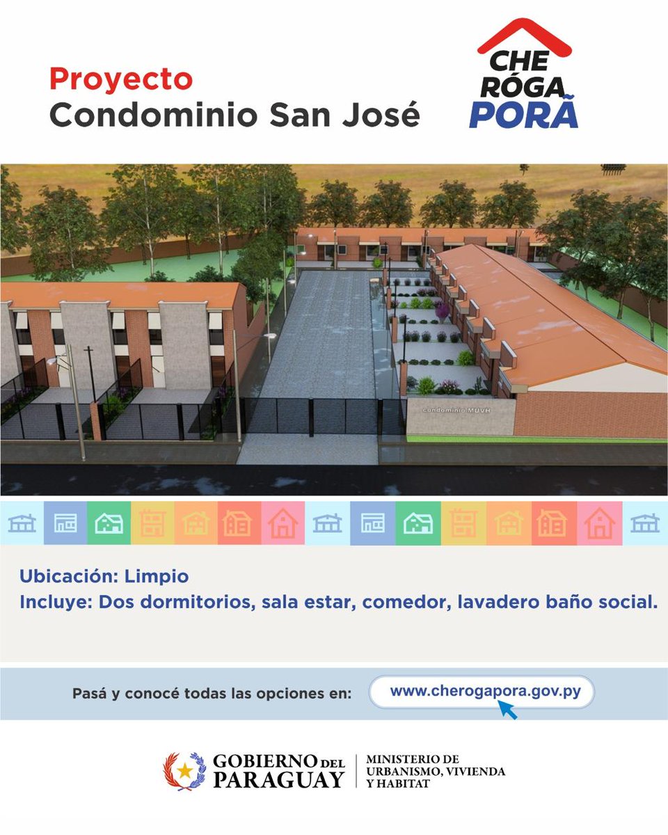 juancbaruja's tweet photo. ¡Una de estas puede ser la casa de tus sueños !
Te mostramos algunas opciones en Luque, Itauguá y Limpio.
¿Qué esperas para mudarte a tu nueva casa con Che Róga Porã"?
El Gobierno del Pdte. @SantiPenap  trabaja para garantizar 🏘️ dignas a las familias 🇵🇾
#GobiernoDelParaguay https://t.co/1wzsqmhAIJ