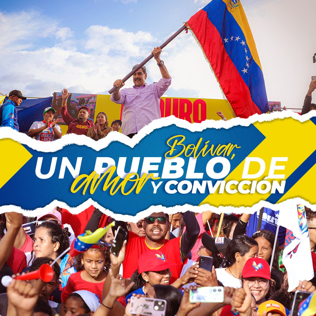 Carnet de la patria (@carnetdlapatria) on Twitter photo Desde #Bolivar, un pueblo de amor y convicción, nuestro Presidente <a href="/NicolasMaduro/">Nicolás Maduro</a> y Cilita, rodeado de alegría, canto y respaldo patriota. ¡Gracias hermanas y hermanos!
#AfirmativosYPaLante #23Jul Desde #Bolivar, un pueblo de amor y convicción, nuestro Presidente <a href="/NicolasMaduro/">Nicolás Maduro</a> y Cilita, rodeado de alegría, canto y respaldo patriota. ¡Gracias hermanas y hermanos!
#AfirmativosYPaLante #23Jul