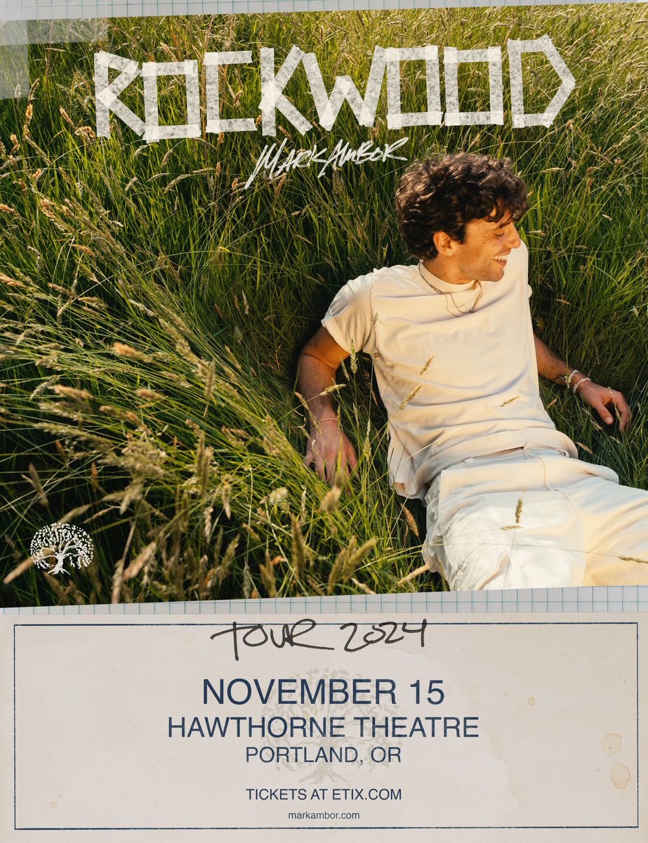 Mammoth NW (@mammothnw) on Twitter photo Just Announced: <a href="/markambormusic/">Mark Ambor</a> 's Rockwood Tour on November 15th at <a href="/Hawthorne_thtr/">Hawthorne Theatre</a>! Tickets on sale this Friday at 10 am local because "We Belong Together."
Local Presale: Thu. 7/25 @ 10AM (PW: MAMMOTH)
🎟️: etix.com/ticket/p/55522… Just Announced: <a href="/markambormusic/">Mark Ambor</a> 's Rockwood Tour on November 15th at <a href="/Hawthorne_thtr/">Hawthorne Theatre</a>! Tickets on sale this Friday at 10 am local because "We Belong Together."
Local Presale: Thu. 7/25 @ 10AM (PW: MAMMOTH)
🎟️: etix.com/ticket/p/55522…