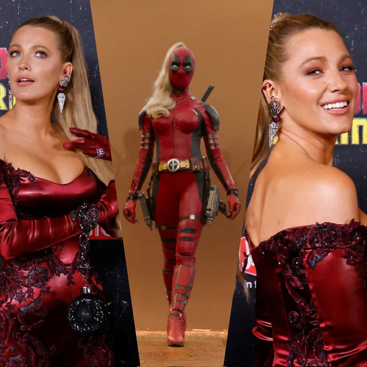 BlakeLivelyBR's tweet photo. De acordo com o IMDb, Blake Lively é de fato a intérprete de Lady Deadpool em #DeadpoolAndWolverine. Algo que tanto desejamos, finalmente se realizou. ❤️⚔️ https://t.co/7b282ZKrXW