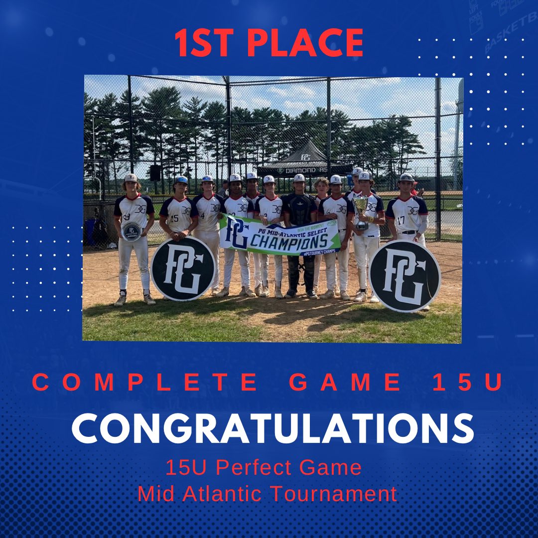 What an extended weekend !!

Congratulations 15u (Class of 2027) !!

@liamquinn077
@tony_tosco_17
<a href="/schultzethan11/">Ethan Schultz</a> 
<a href="/Tyler_tindall99/">Tyler Tindall</a> 
<a href="/mike7_2_4/">Michael DeSteffano</a>
<a href="/Aaronrip10/">Aaron Ripley</a> 
<a href="/Chriscolon8887/">Christopher Colon</a> 
<a href="/EvanSabatino18/">Evan Sabatino</a>