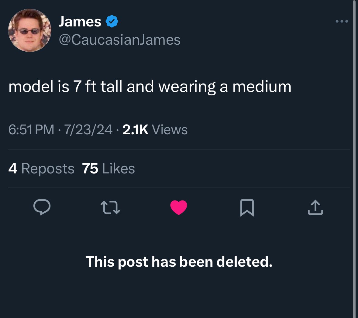 So why did he delete this <a href="/CaucasianJames/">James</a>