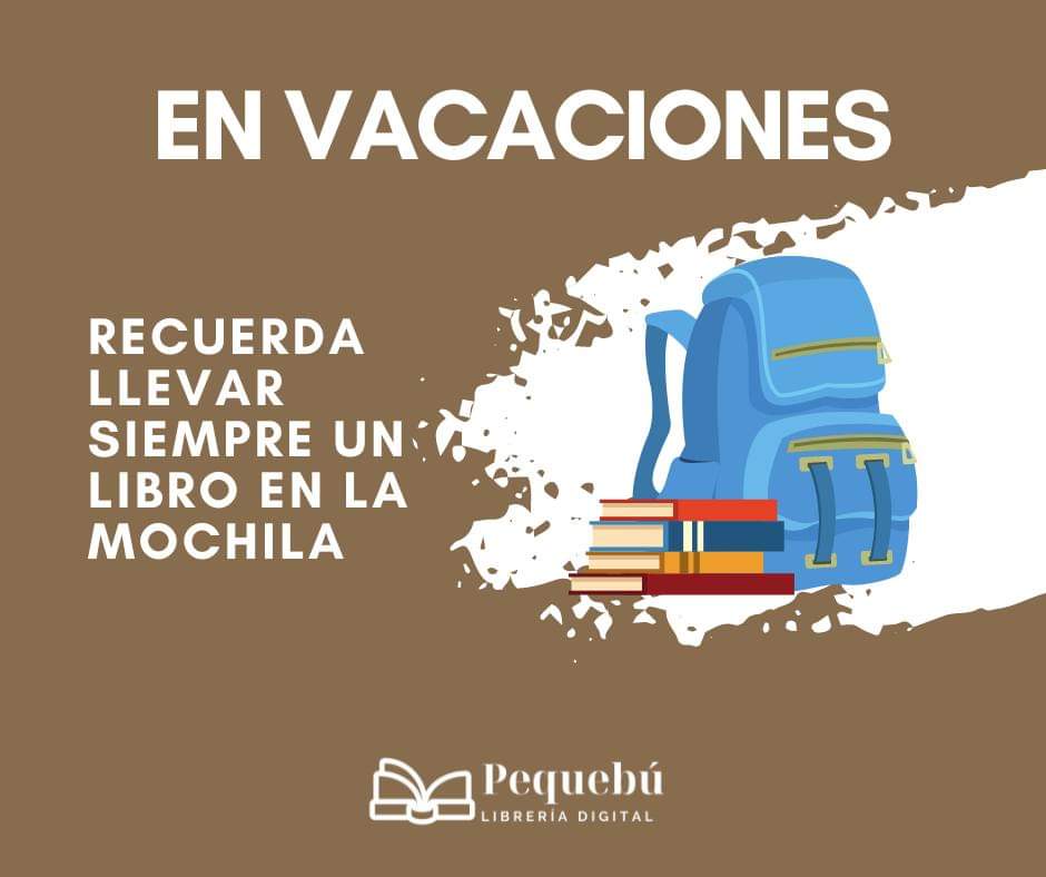 Sí sales de vacaciones recuerda llevarte unos libros en la mochila para que tengas que leer en el avión.  📖🤠🛫