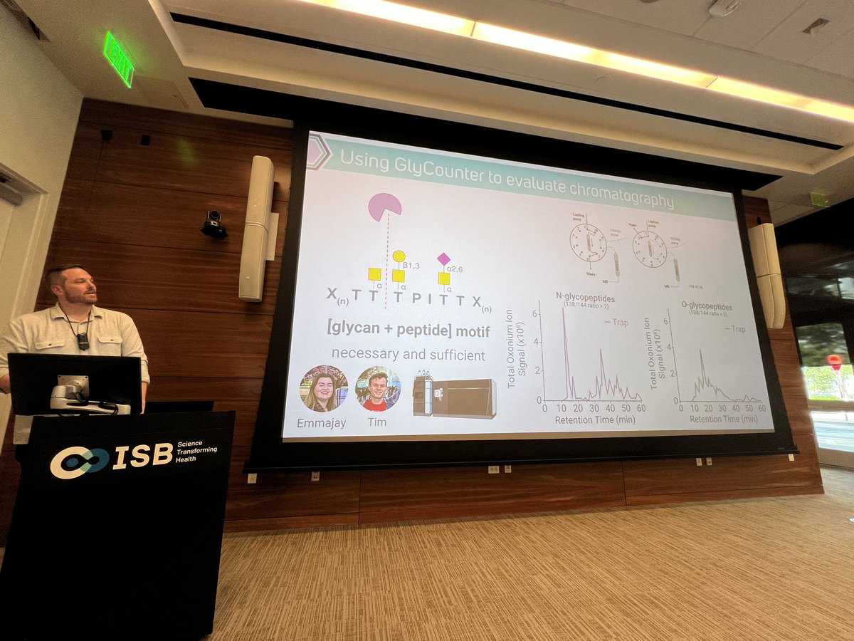 r_l_moritz's tweet image. Final talk by powerhouse lab of @riley_nm1 at UW Chemistry describing their new tool for extracting informative glycan-specific ions from glycopeptide MS/MS spectra with oxonium ions called GlyCounter