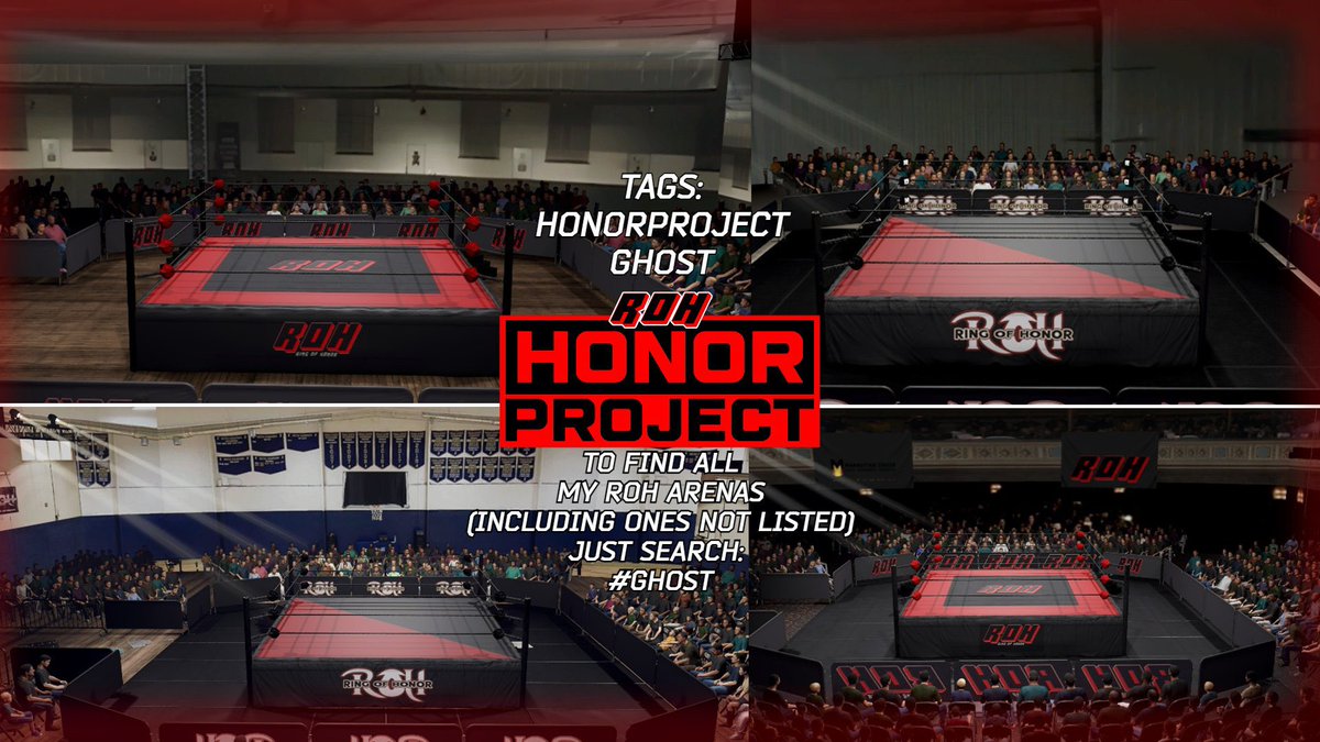 RealGhostDev's tweet image. ROH ARENAS OUT NOW!!! #wwe2k24 #communitycreations 
TAGS: HONORPROJECT, Ghost

Everyone in this project has been doing incredible work, grab their stuff as well!

Enjoy!
@Assemble_Show
@Smacktalks