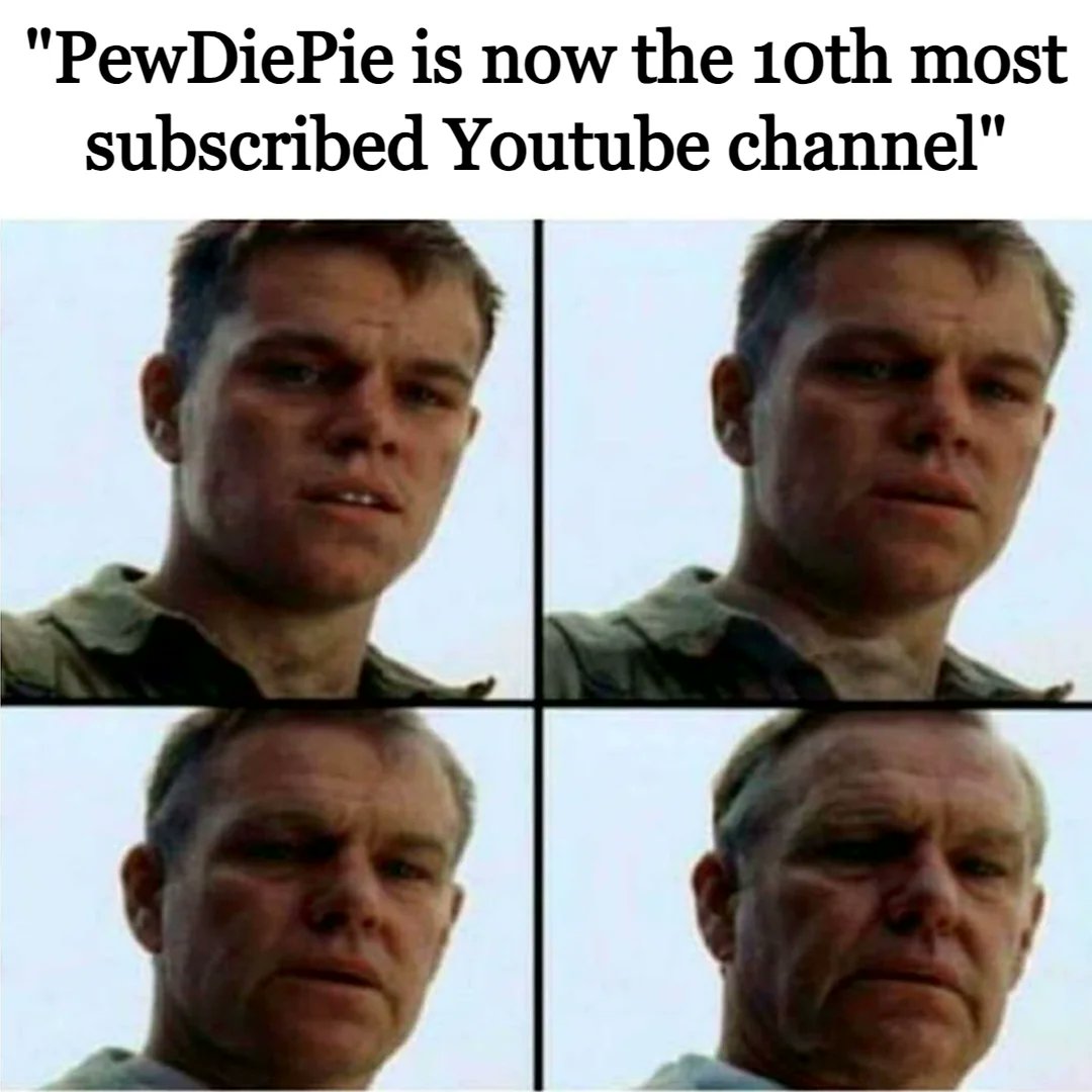 MemesManLife's tweet image. #pewdiepie #youtube 👨‍🦳