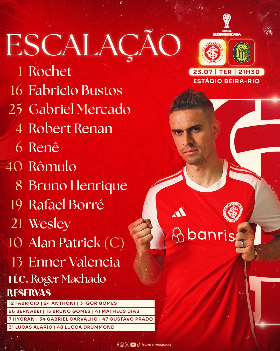 Sport Club Internacional on X: 📝 INTER CONFIRMADO! 🔥  t.co2APvWl2Yfx  X