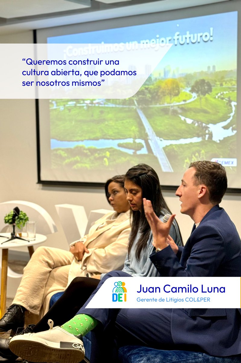 CEMEX_Colombia's tweet photo. En nuestro #CemexTalks: Hablemos de DEI, tuvimos una conversación dinámica, poderosa y sin etiquetas, que nos llevó a conocer diferentes ideas para seguir haciendo de Cemex una compañía más diversa, equitativa e inclusiva 🧔👩👨‍🦳🧑‍🦱🤝 https://t.co/1Csa5B53QQ