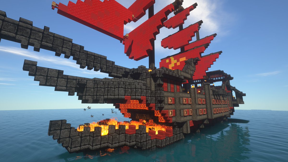 "Know this, pirates.. Know this, merfolk.. Know this, Sea of Thieves... I have returned..!"  

I am proud to unveil my latest Minecraft X Sea of Thieves Showcase: The Burning Blade!  

- May the Flame burn! 😎❤️‍🔥(video below!)

youtube.com/watch?v=-lTCaI…

#SeaOfThieves #BeMorePirate
