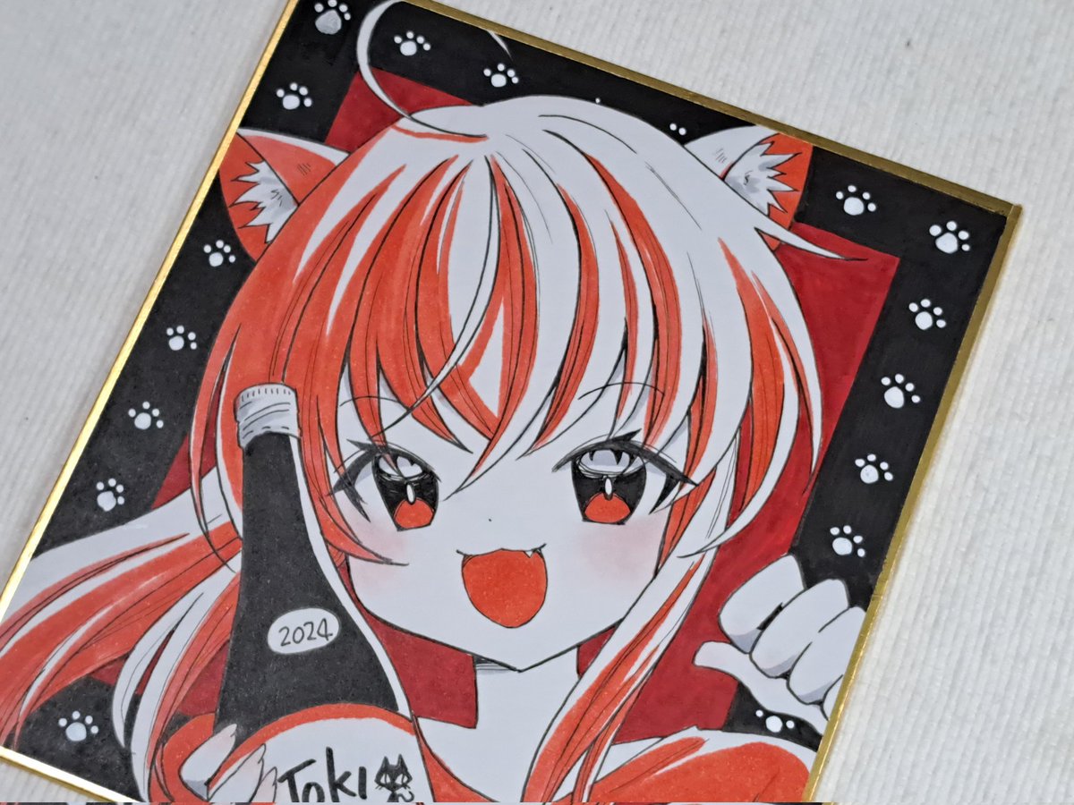 「#ときめぐり展 初日から販売予定の色紙はこちら。期間中の追加については他展示在廊」|ささつゆ🦊5/5【COMITIA144】H28b📚5/6【A40】参加のイラスト