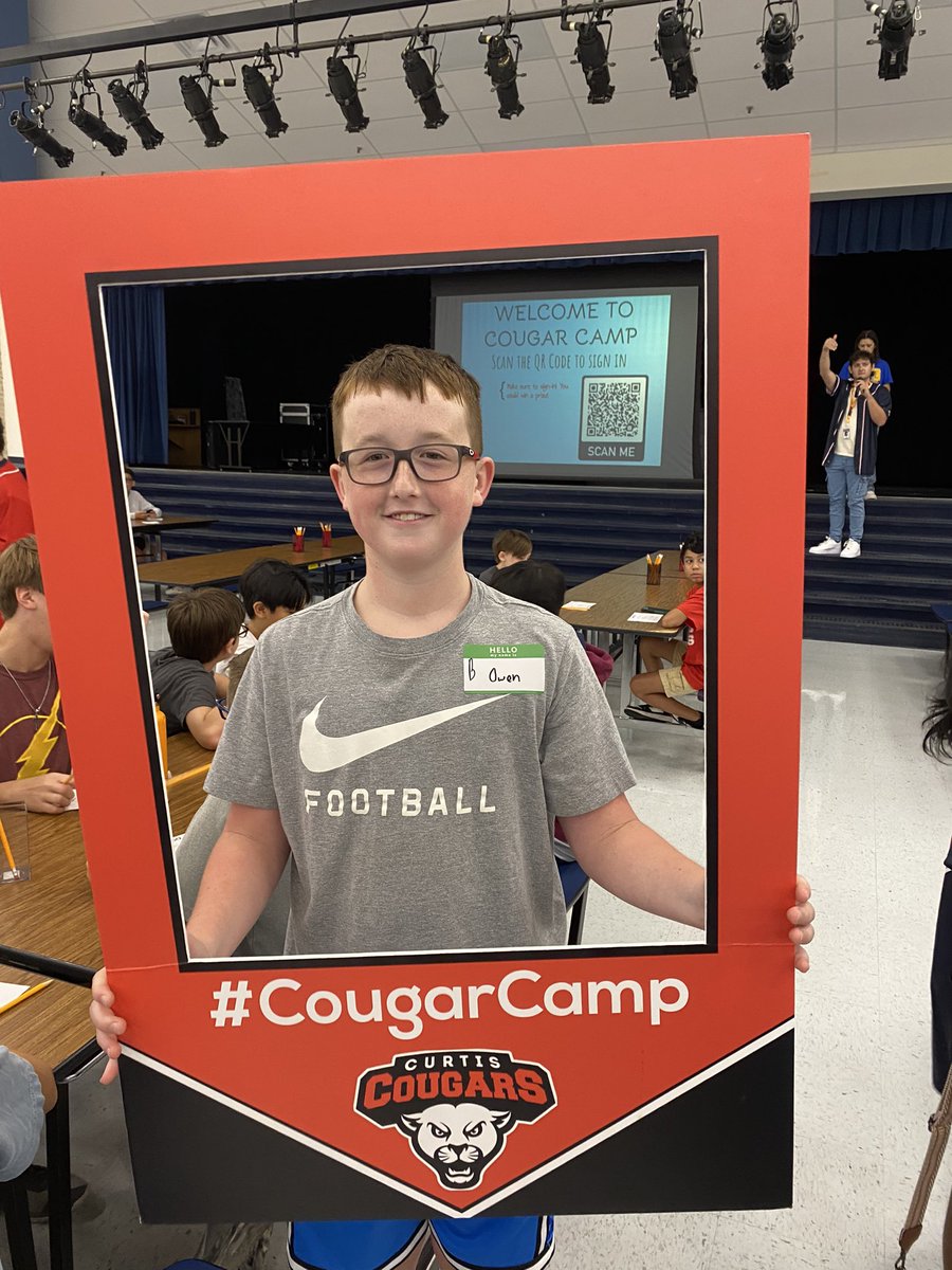 curtiscougars's tweet photo. Our first event of the year was today with our incoming 7th grade Cougar Camp! So exciting seeing kids back on campus today! It’s going to be a great year! @curtiscougars #classof2030 https://t.co/zeUh6BX2rQ