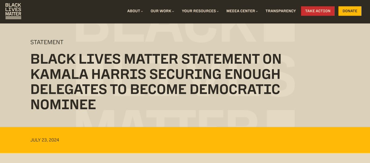 kylenabecker's tweet image. BLM Calls for DNC to Hold Virtual 'Snap Primary' after Dem Elites' 'Coup' to Install Kamala Harris

"We do not live in a dictatorship. Delegates are not oligarchs. Any attempt to evade or override the will of voters in our primary system—no matter how historic the candidate—must…