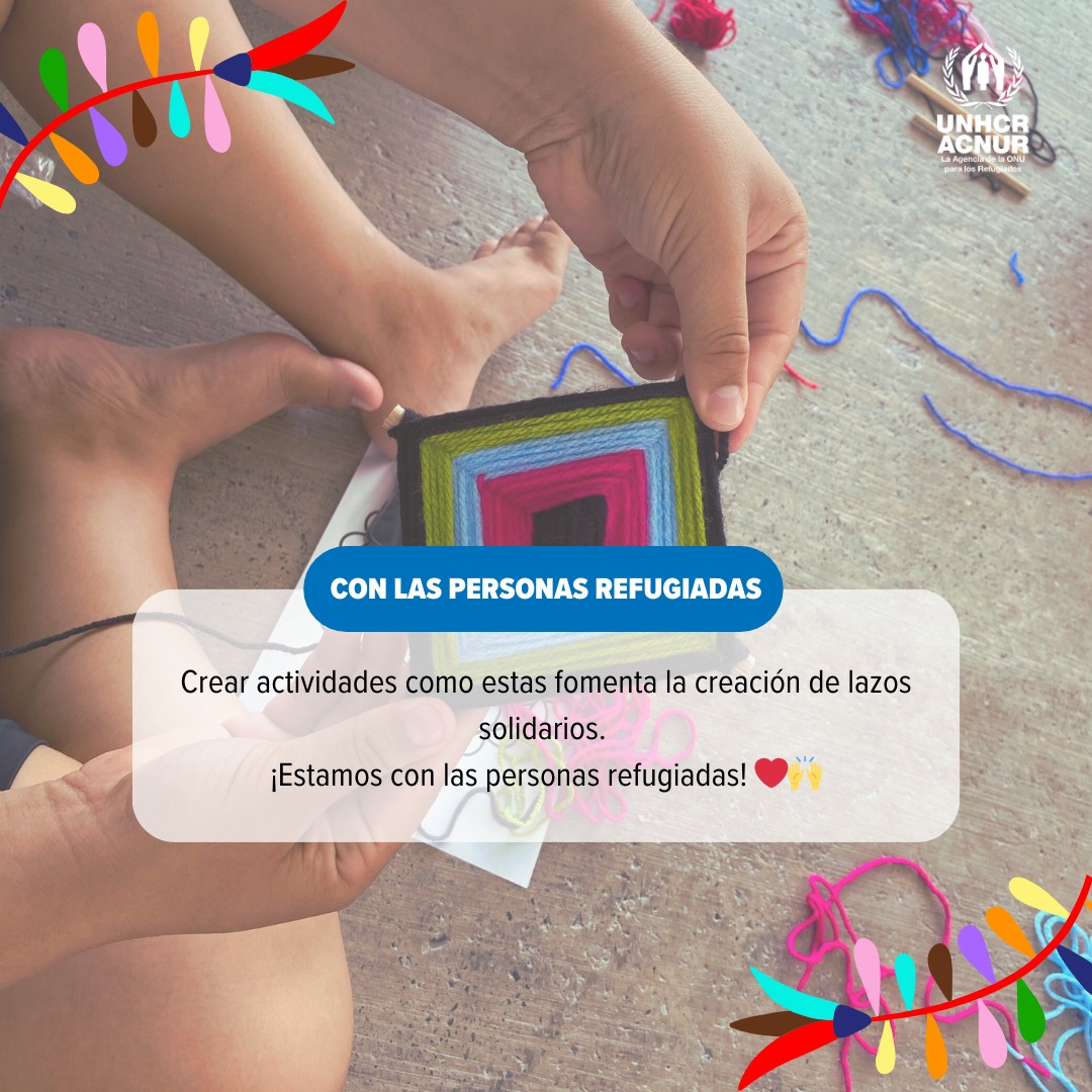Las personas refugiadas y en contexto de movilidad, descubrieron la magia y protección del arte huichol.

Gracias a quienes se suman a estas iniciativas y ayudan a fortalecer a la comunidad del albergue Senda de Vida en Reynosa. Gracias <a href="/viaeducacion/">Vía Educación</a>, por hacerla posible. ❤️🙌